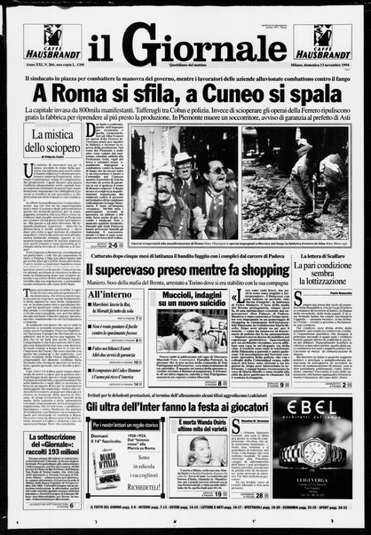 Il giornale : quotidiano del mattino